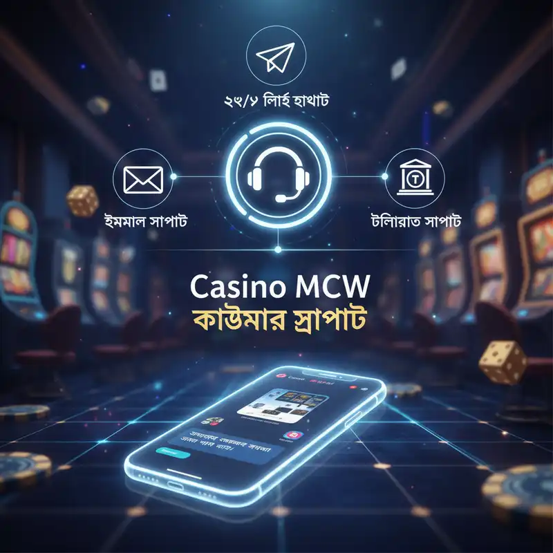 Casino MCW কাস্টমার সাপোর্ট ব্যানার