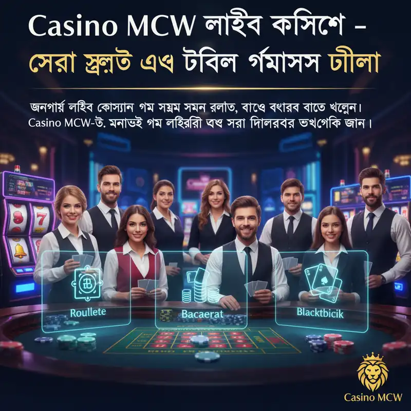 Casino MCW লাইভ ক্যাসিনো গেমস ব্যানার